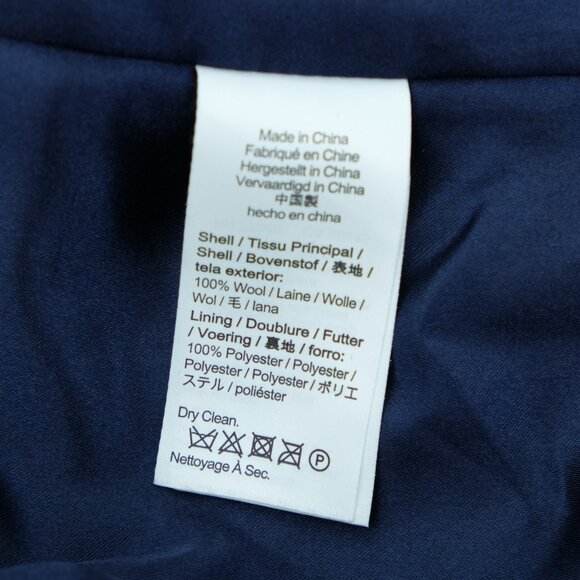 J Crew Boiled Wool Leighton Blazer Jacket Black Size 8 BA536 - Picture 5 of 8